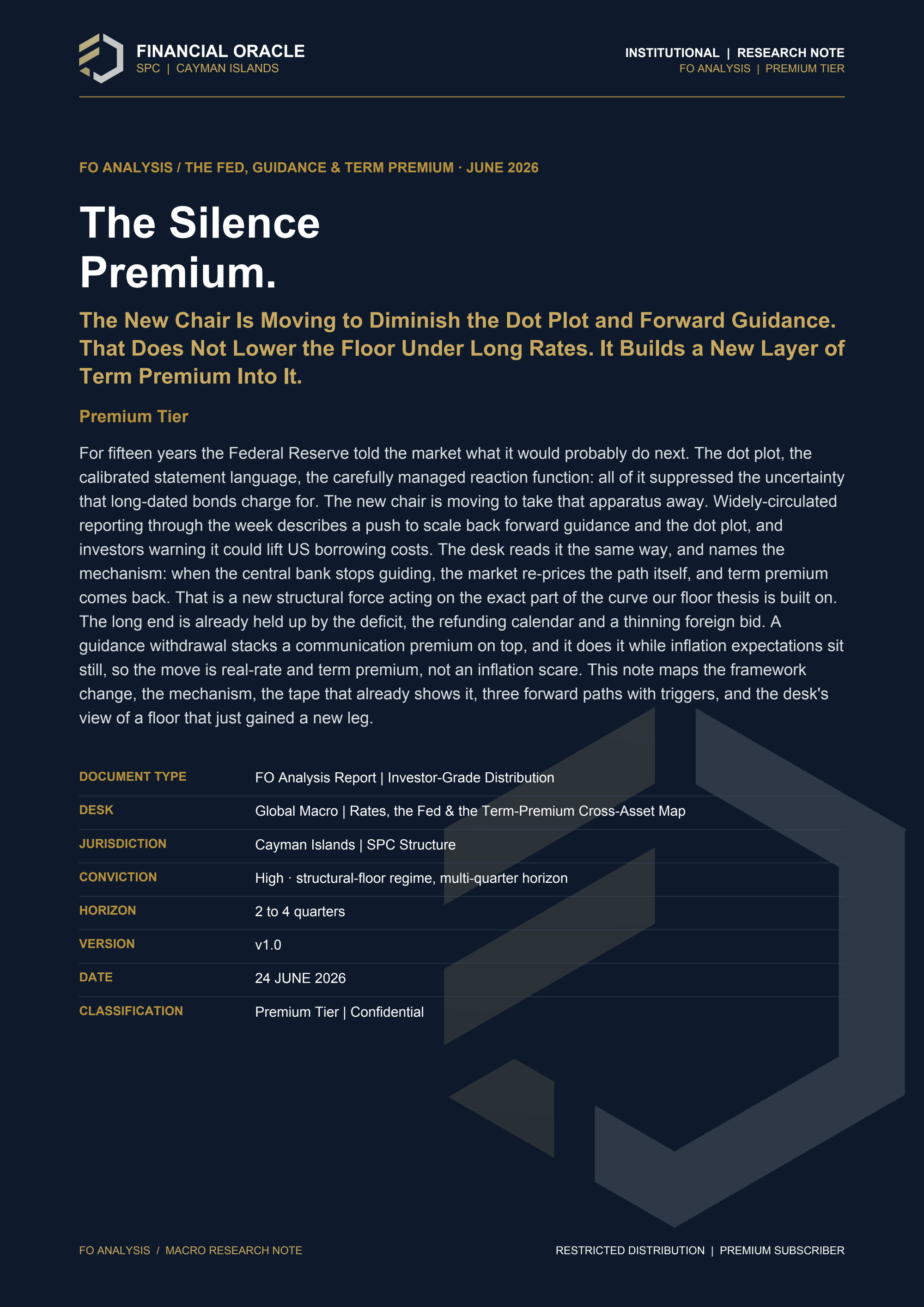 FO Analysis: The Silence Premium.