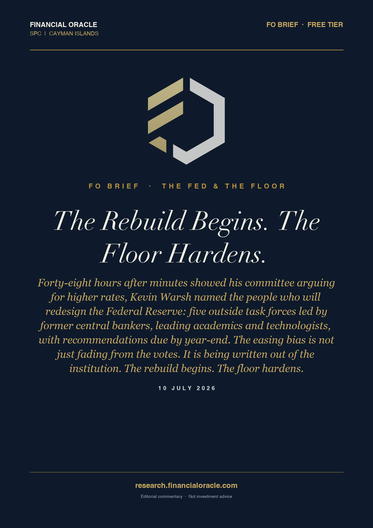 The Rebuild Begins. The Floor Hardens.