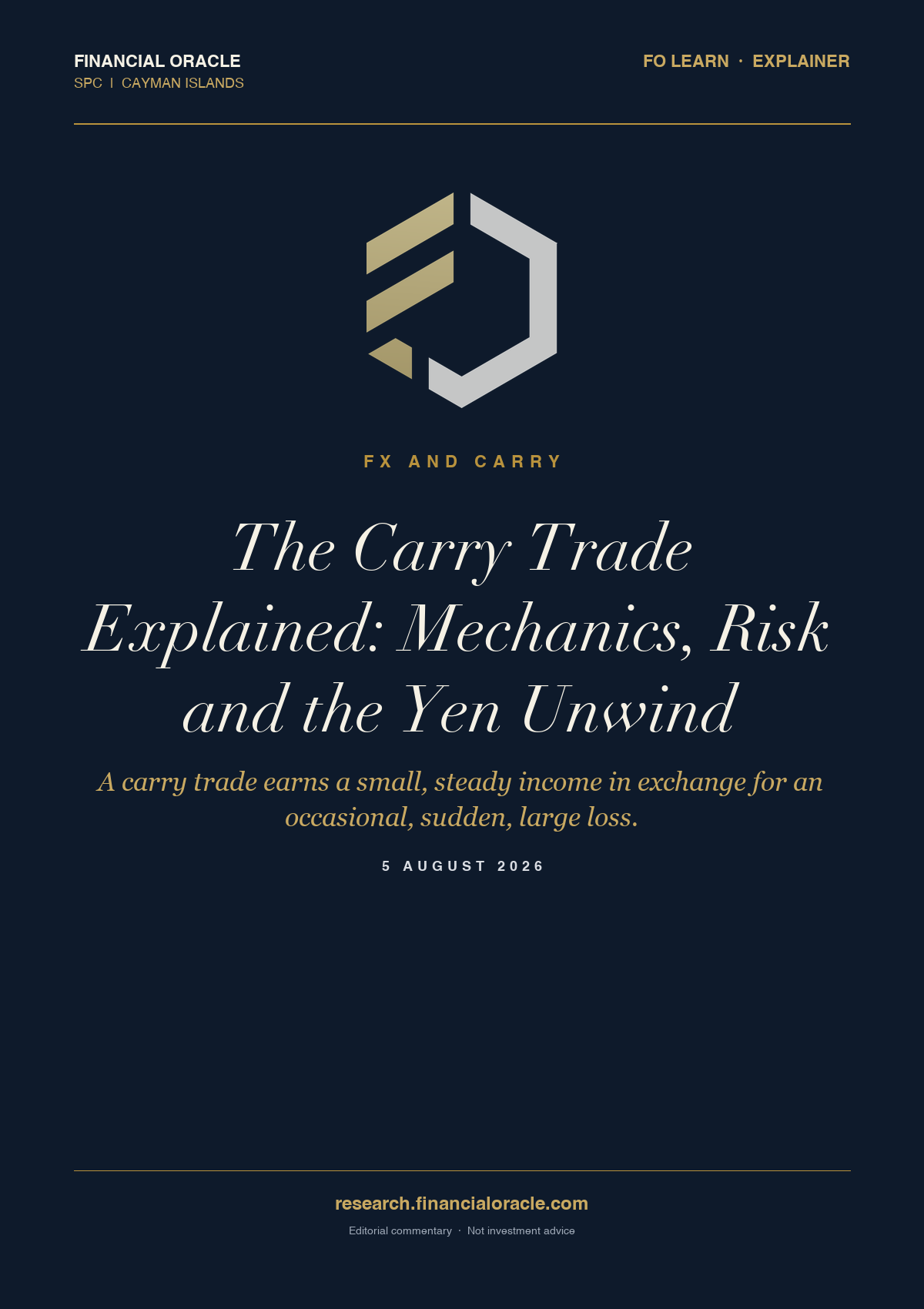 The Carry Trade Explained: Mechanics, Risk and the Yen Unwind