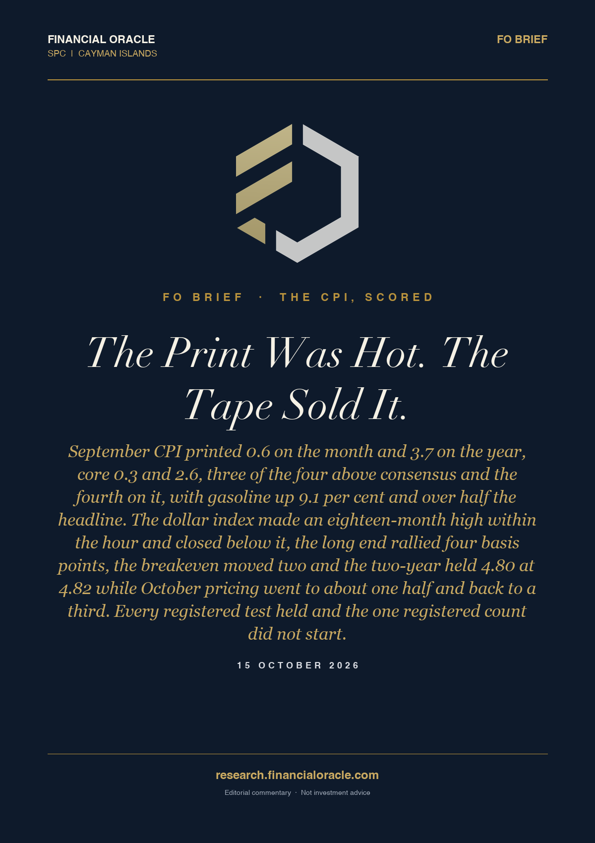 The Print Was Hot. The Tape Sold It.