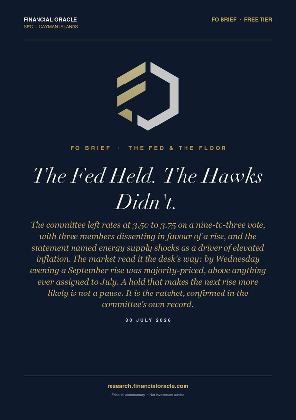 The Fed Held. The Hawks Didn't.: cover