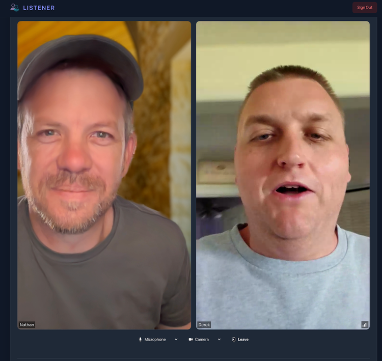 My first session with a stranger...