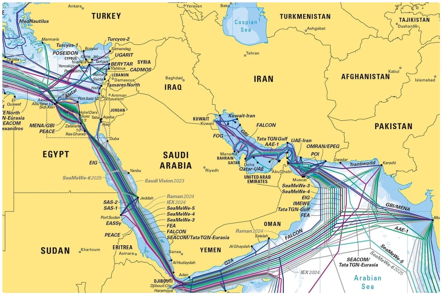 Iran Plans Attacks on Gulf Undersea Cables if War Resumes