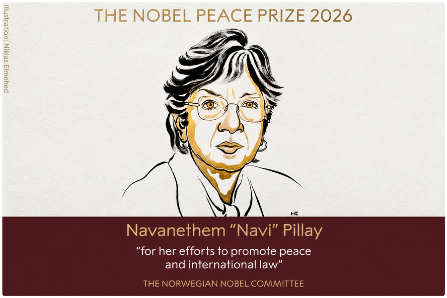 Who Is Navi Pillay, Winner of the 2026 Nobel Peace Prize?