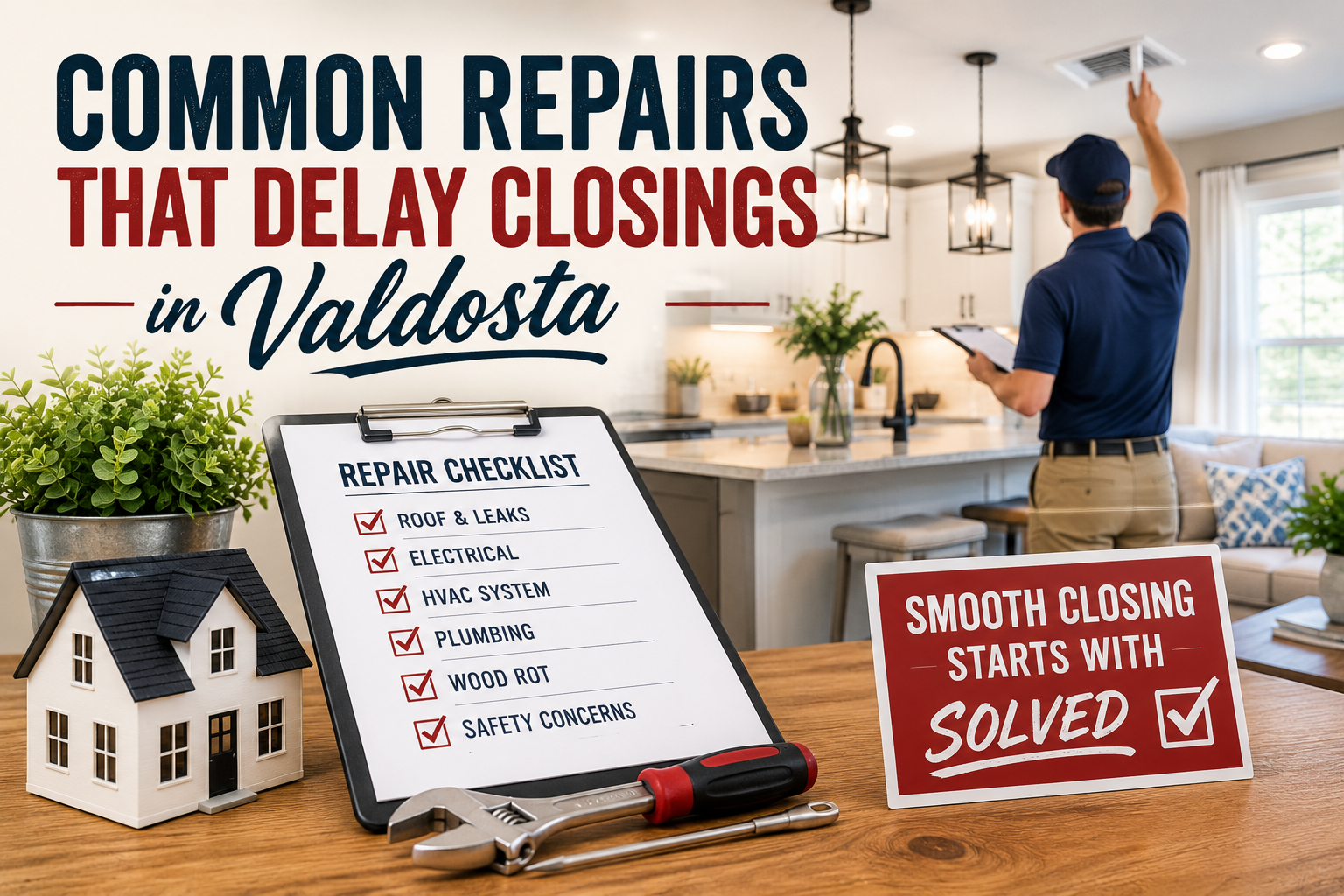 Common Repairs That Delay Closings in Valdosta