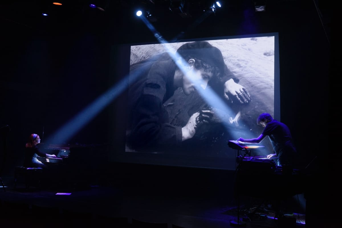 Christine Ott and Mathieu Gabry perform ARAN. Photo by Jean Pierre Rosenkranz.