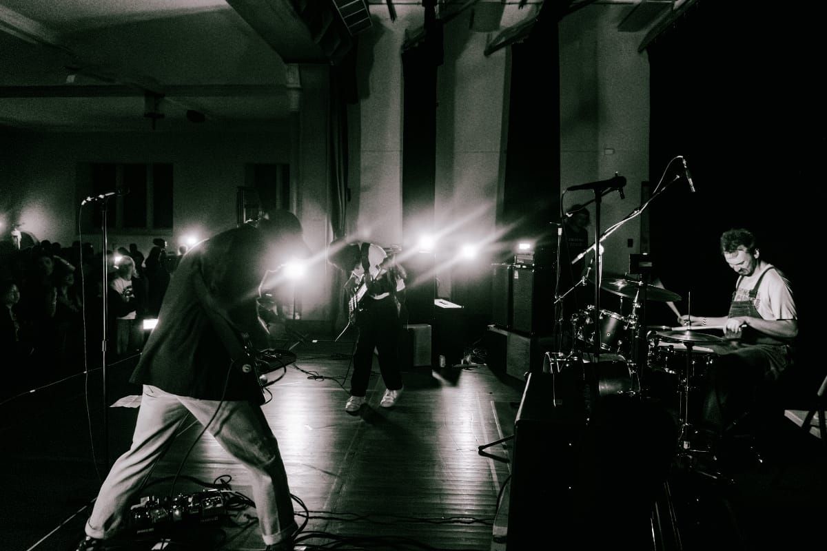 Tiberius performing live. Intensely. Photo by C. Daniels.