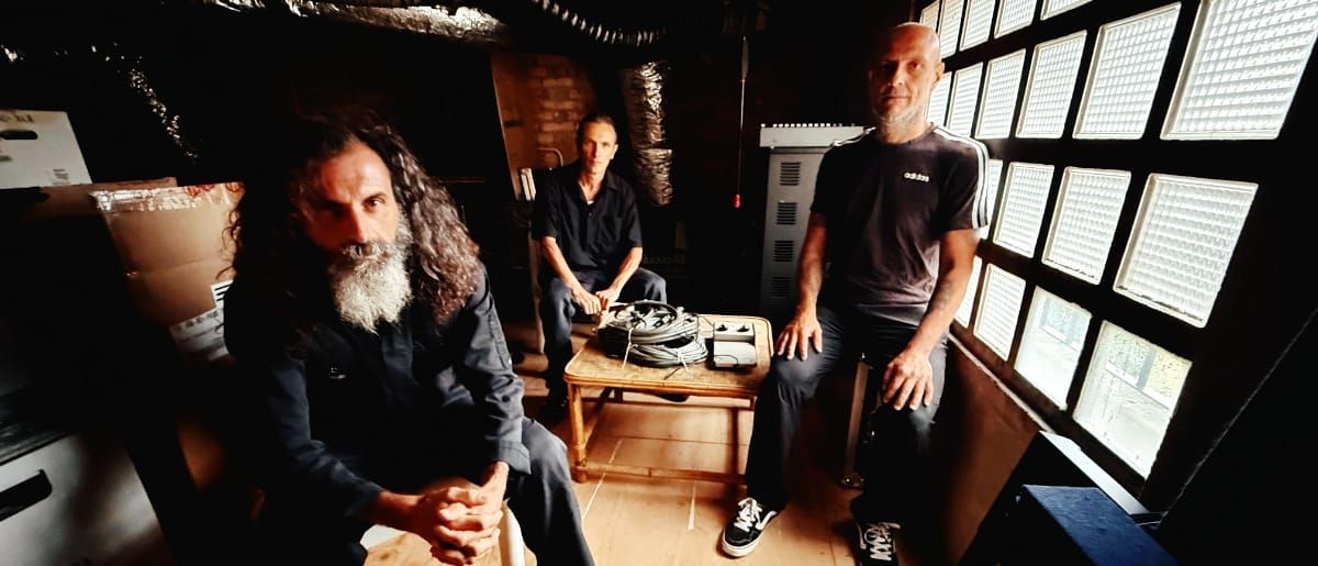 The three members of Zu in a room. Photo by Marco Franzoni.