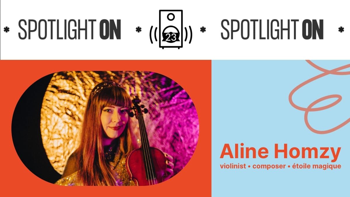 Aline Homzy plays violin in the cosmos with étoile magique - Transcript feature image