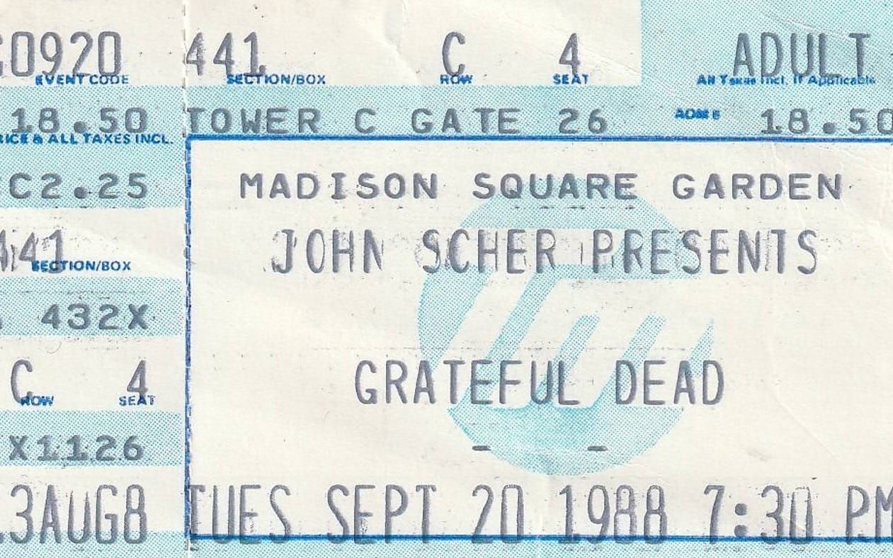 Grateful Dead, New York, NY, September 20, 1988 feature image