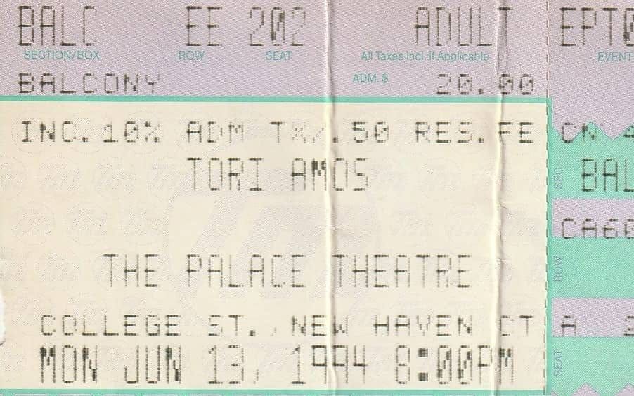 Tori Amos, New Haven, CT, June 13, 1994 feature image