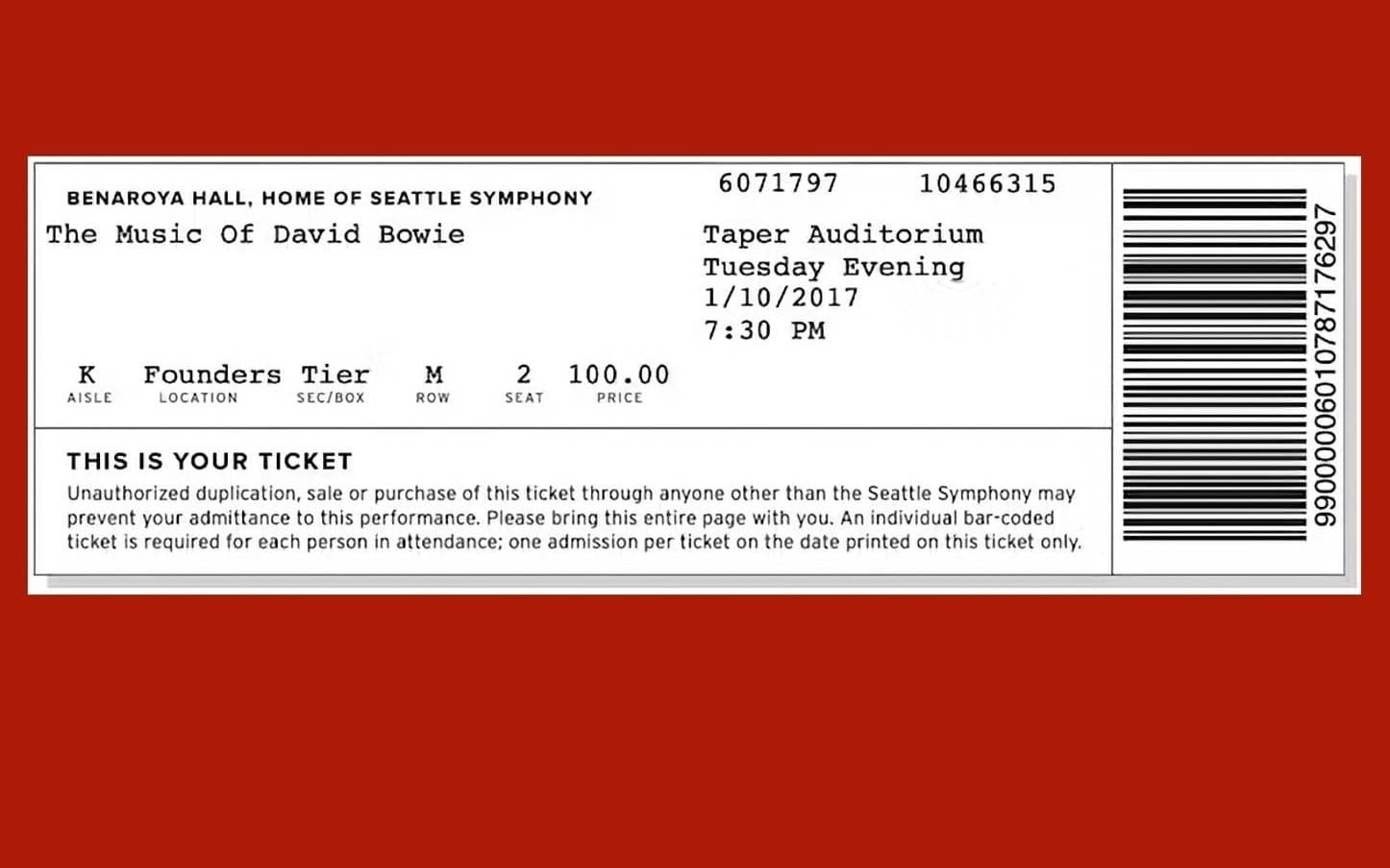 Windborne’s The Music of David Bowie, Seattle, WA, January 10, 2017 feature image