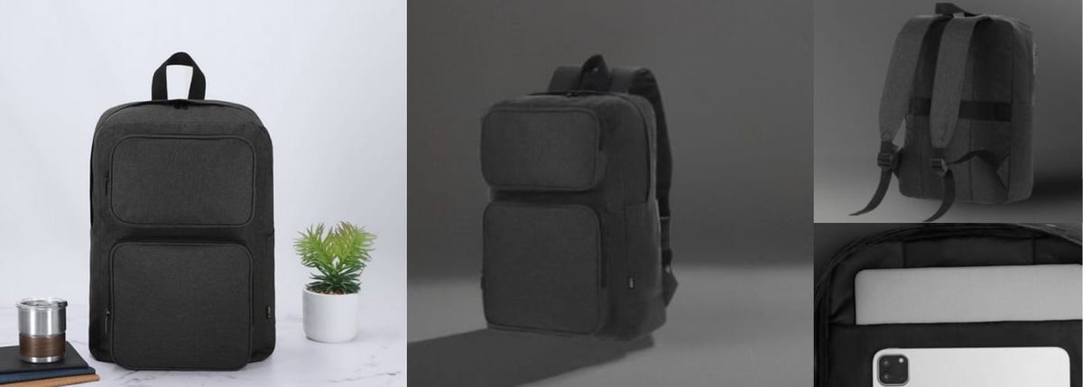 Backpack Necco: Eco-Conscious RPET Commuter Backpack with Padded Tech Storage