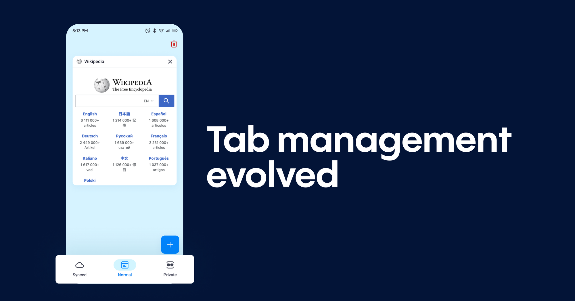 With this udapte of Aloha Private Browser on Android we improved tab management