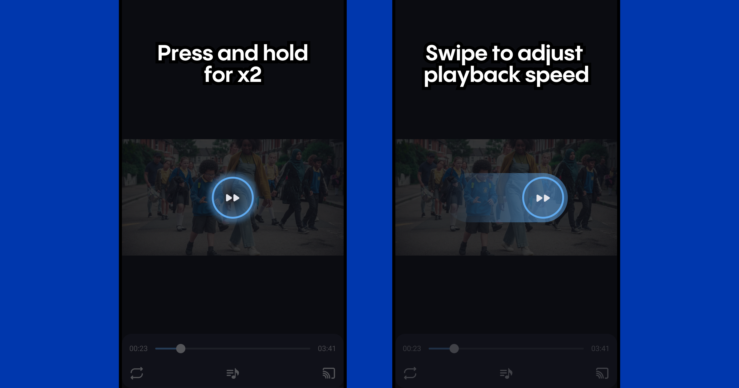 Controlling playback in Aloha’s media player is now easier and more intuitive