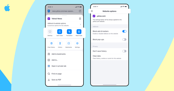 With the latest update of Aloha Browser for iOS you can translate web pages, switch to dark mode and more