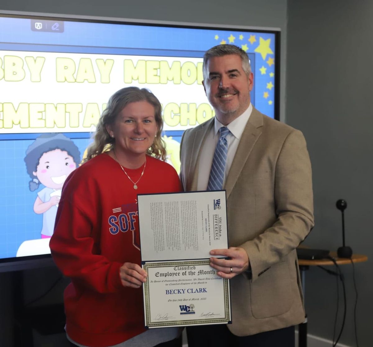 School employees of the month named