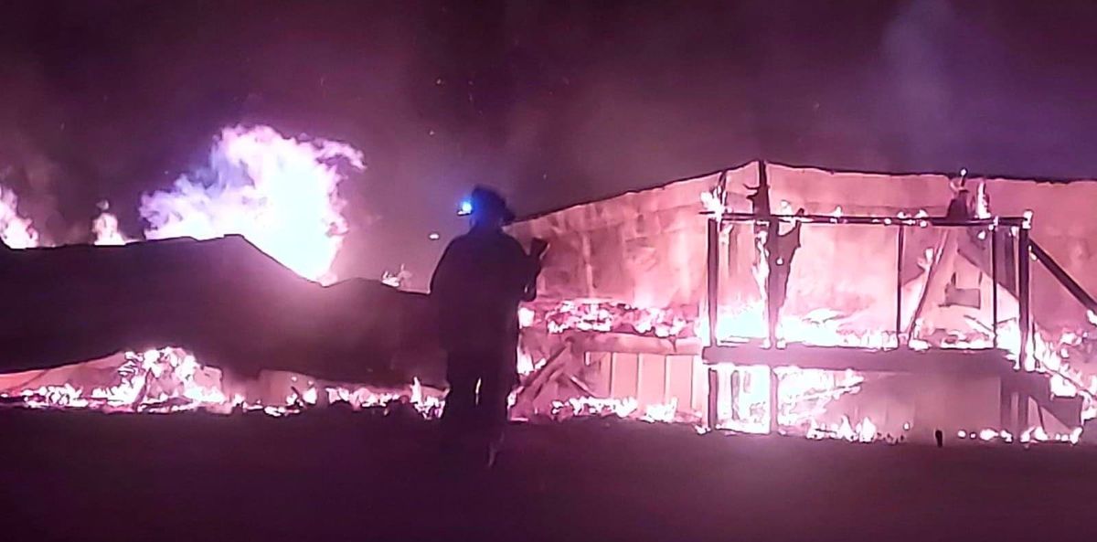 Trailer lost to fire