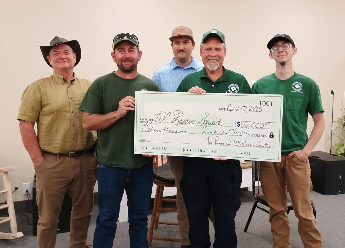 Power of 100 donates to Rescue Squad