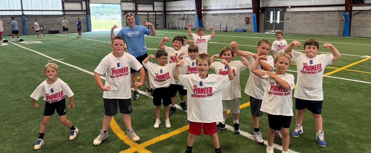 Kids flock to football camp