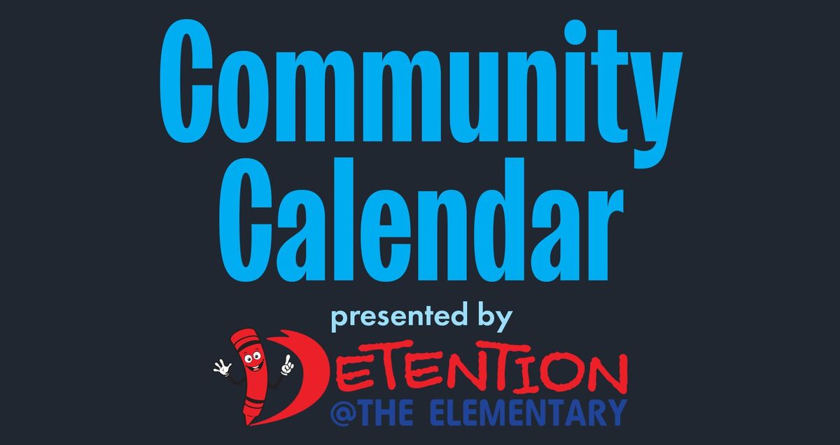 Community Calendar for 6/27