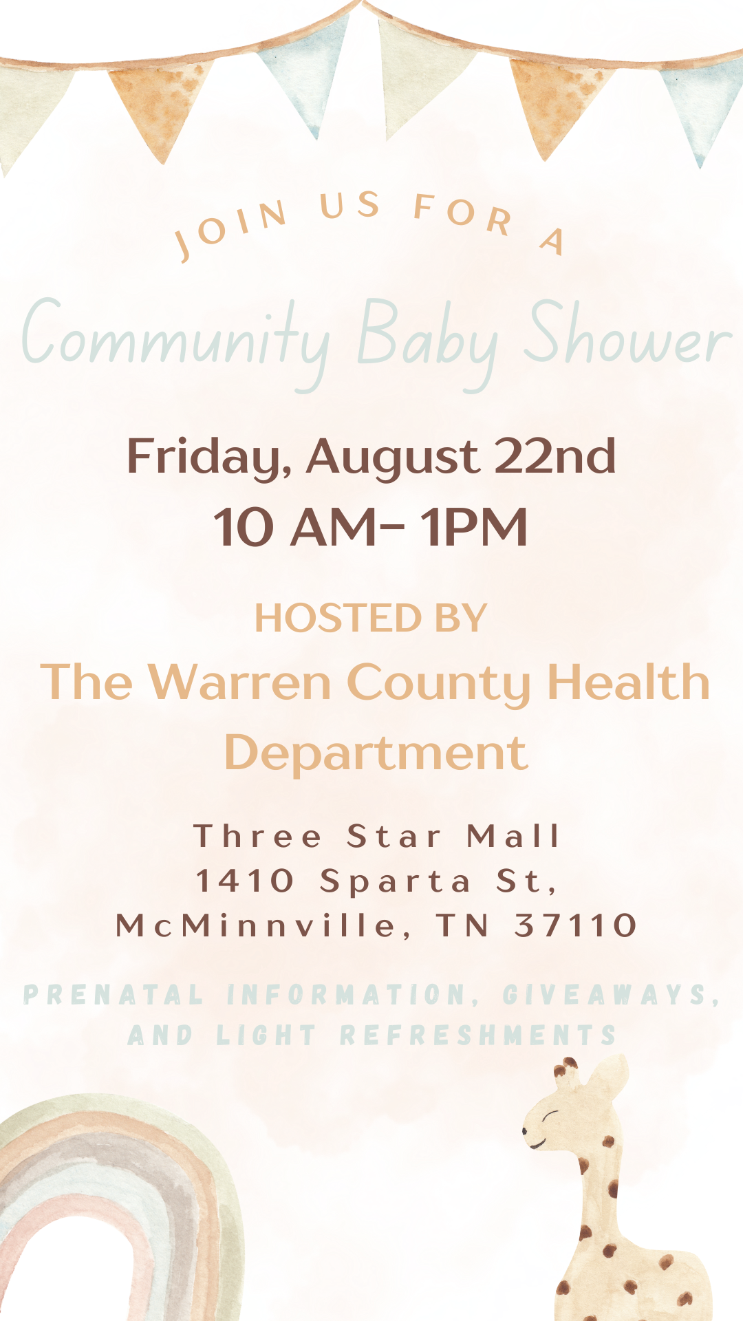 Health Dept. to host Community Baby Shower