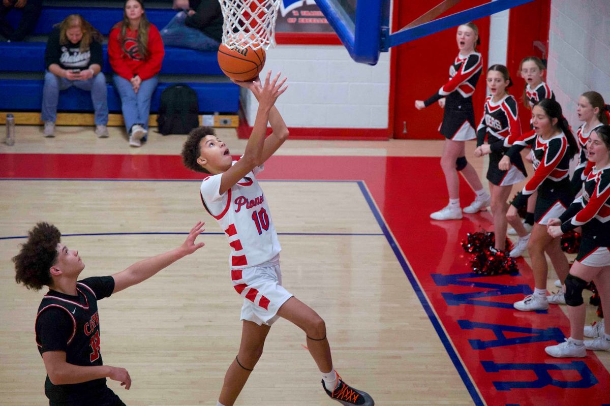 Pioneers blitz Raiders in district opener