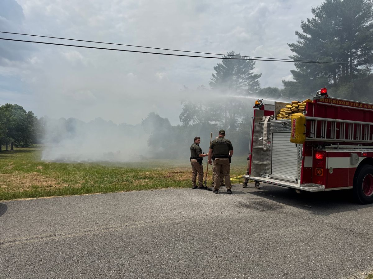 Field fire fought