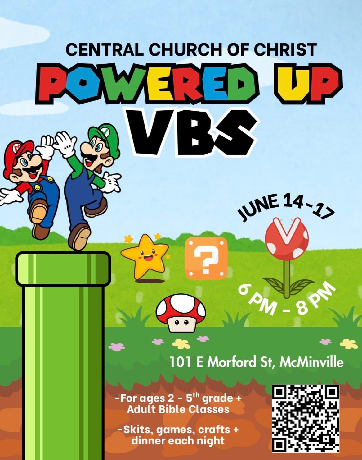 VACATION BIBLE SCHOOL — CENTRAL CHURCH OF CHRIST