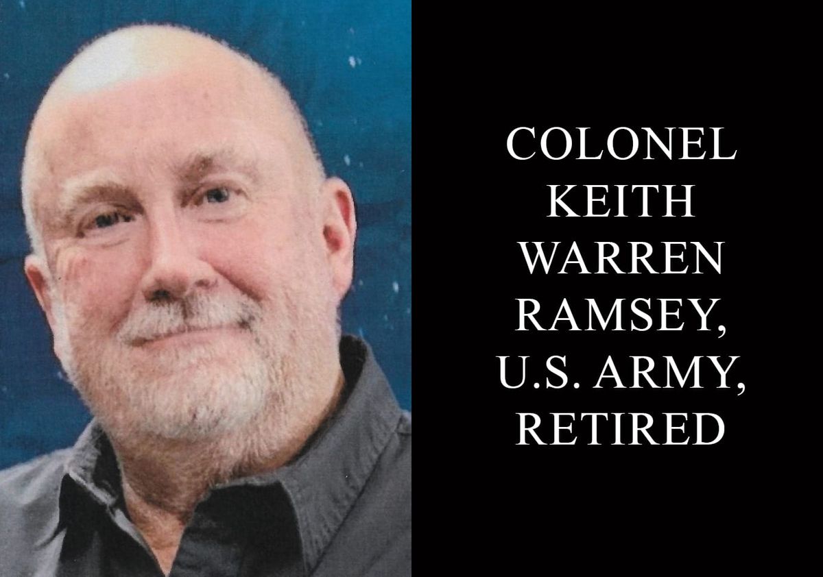 Colonel Keith Warren Ramsey, U.S. Army, Retired, 65