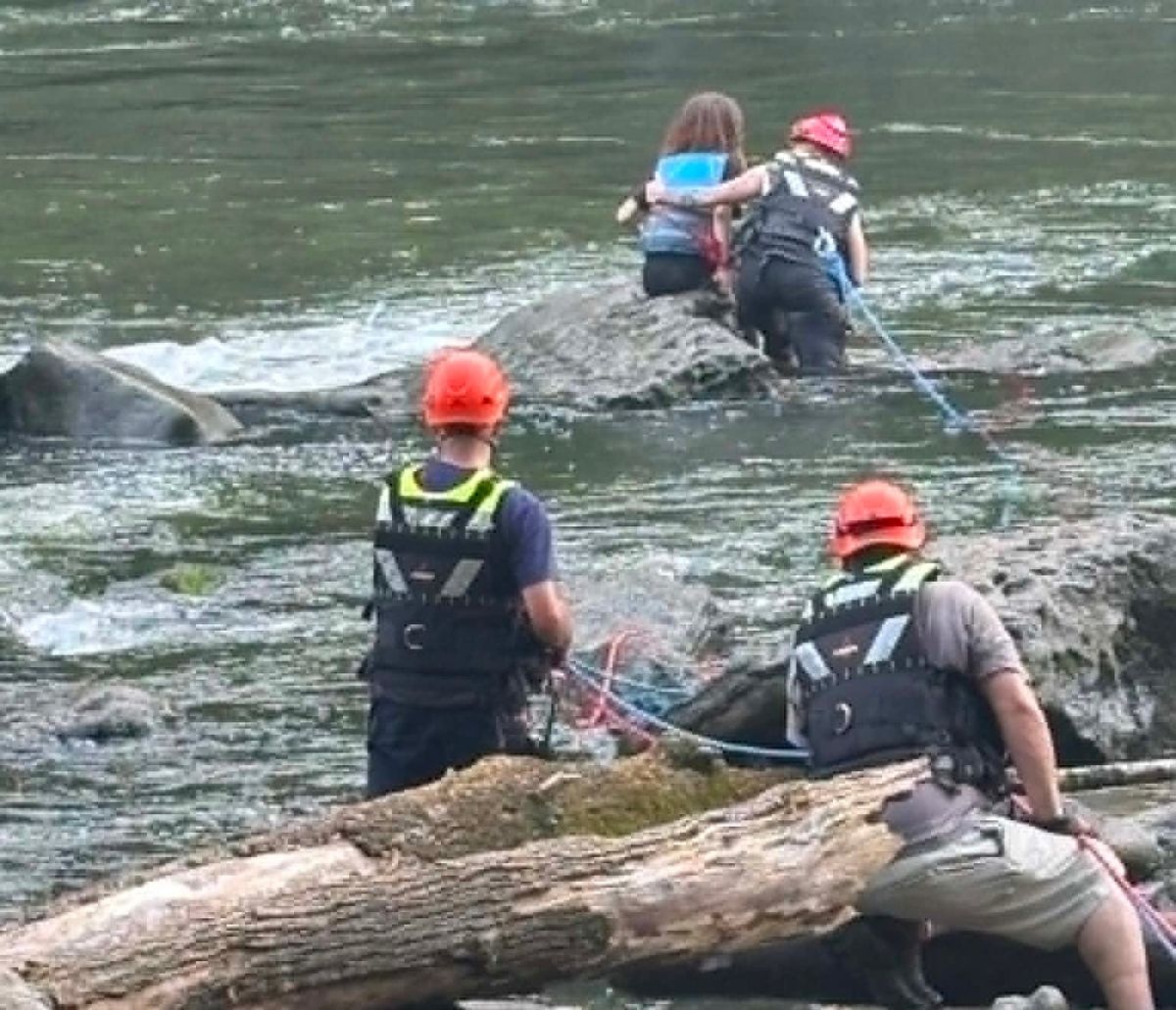 Swiftwater Rescue Saves Stranded Kayaker