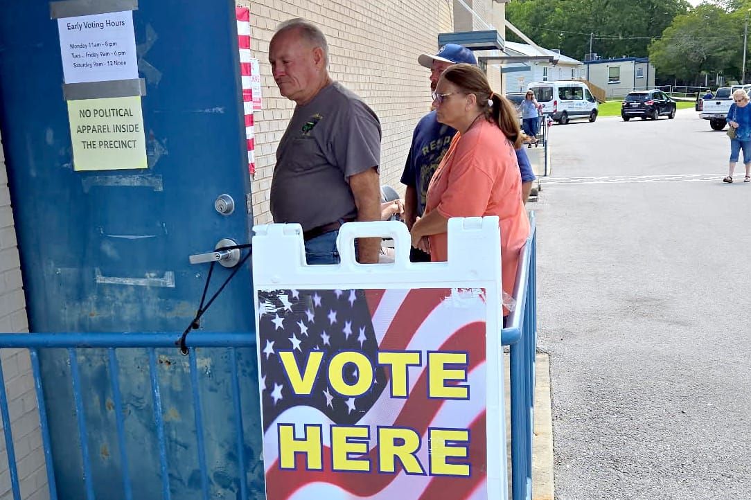 Solid turnout as early voting begins