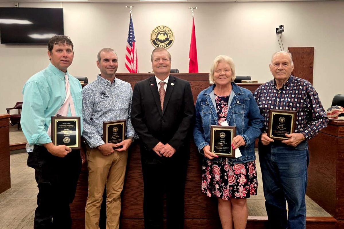 Honored for their service