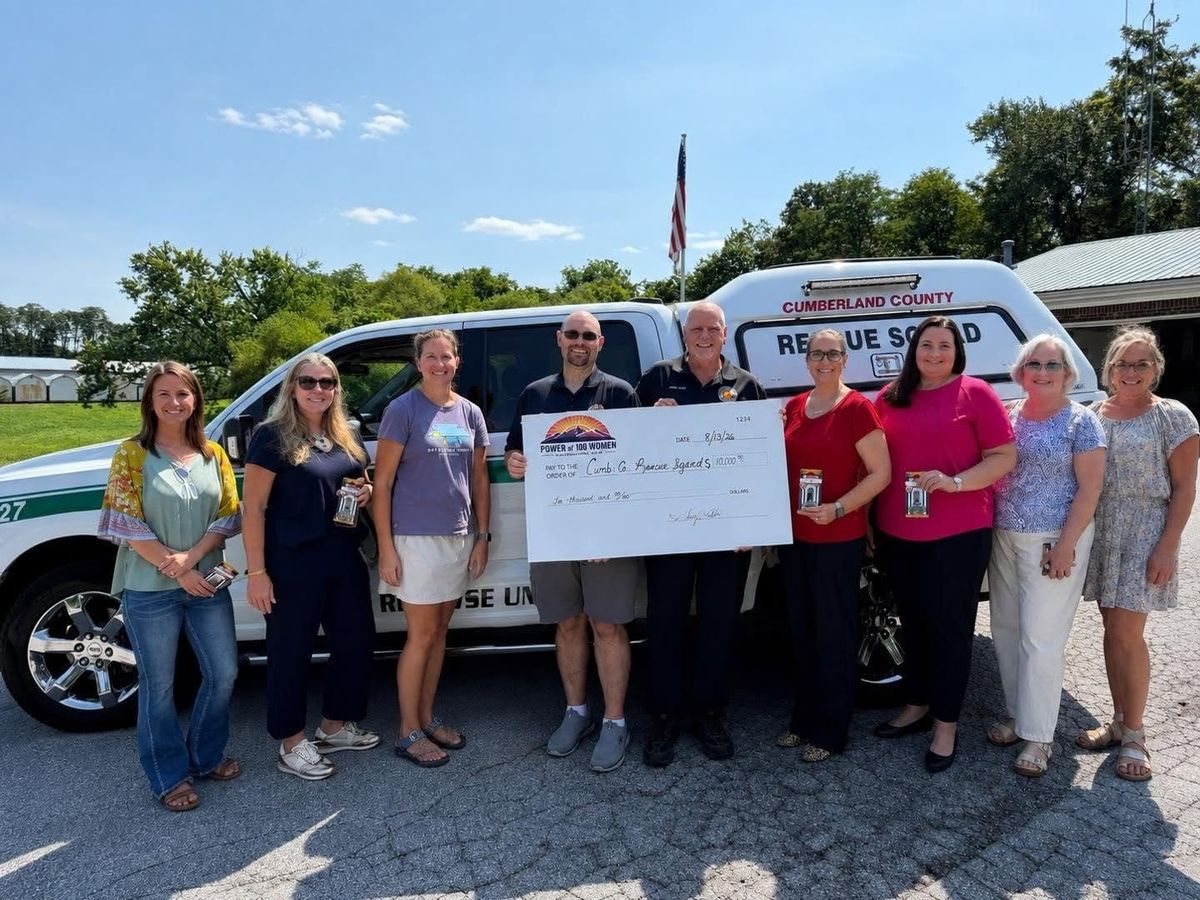 Power of 100 Women Donates $10,000 to Cumberland County Rescue Squad
