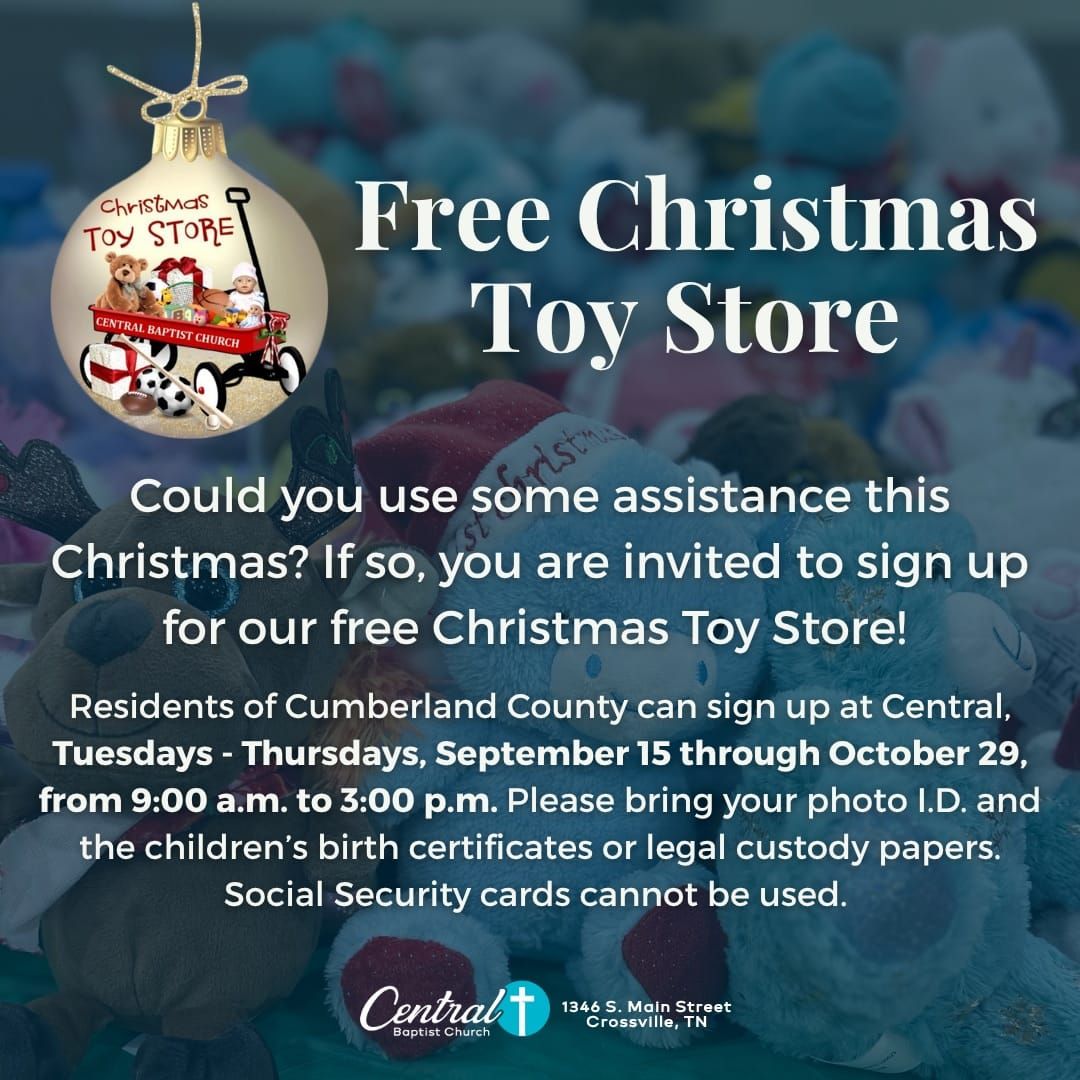 Central Baptist Church Hosts Sign-Ups for Annual Free Christmas Toy Store