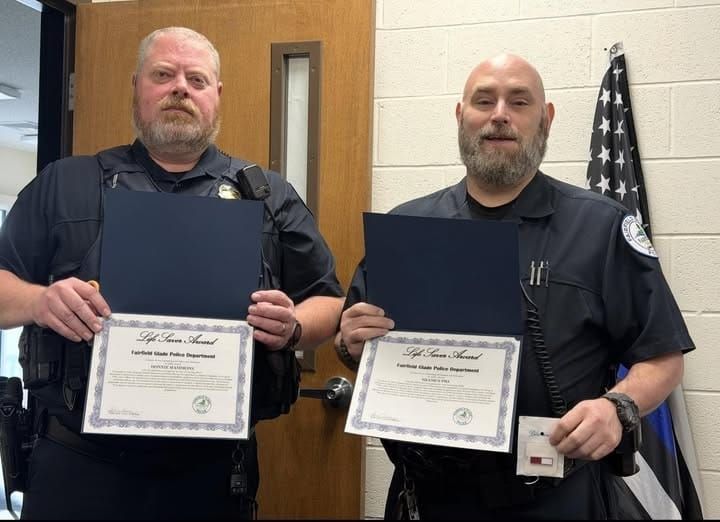 Fairfield Glade Police Officers Receive Lifesaving Award Recognition