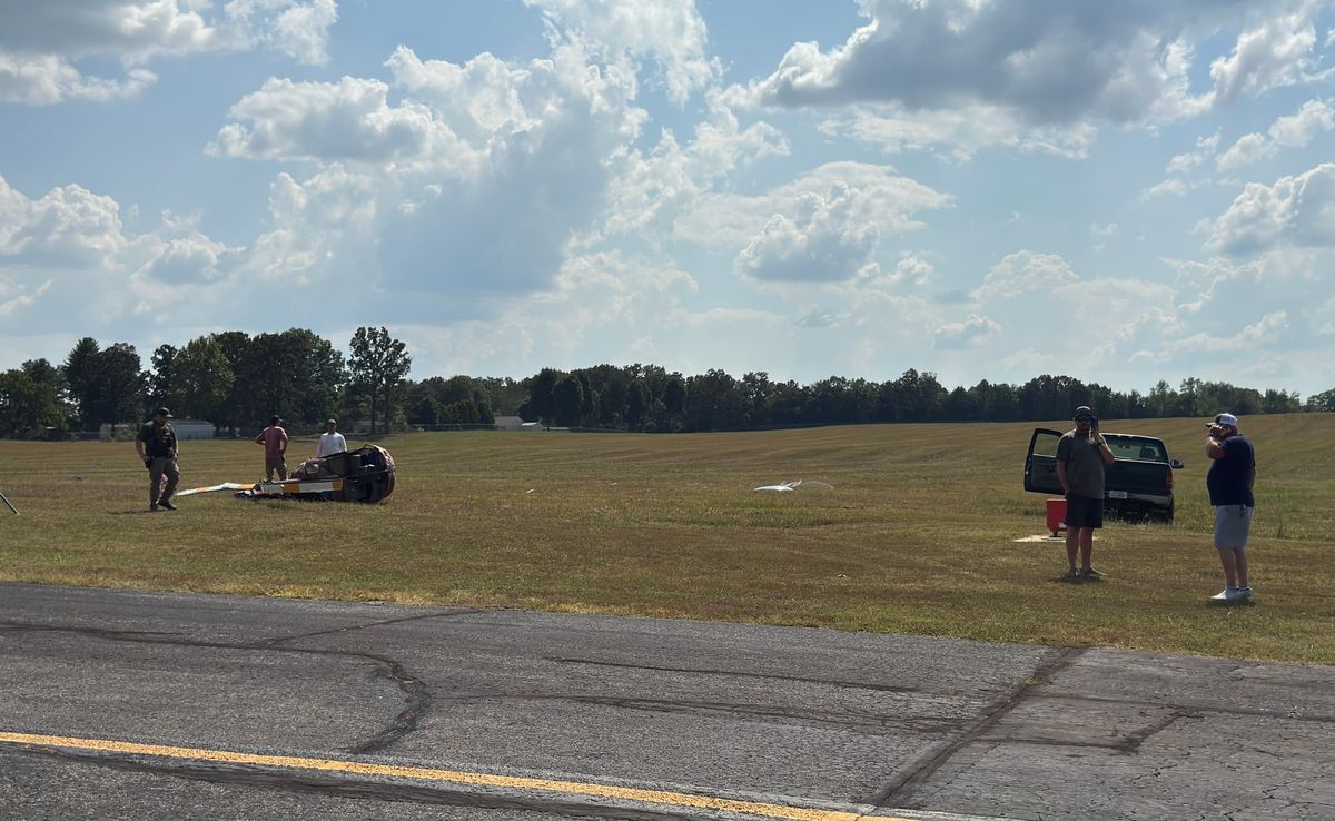Two injured in helicopter crash