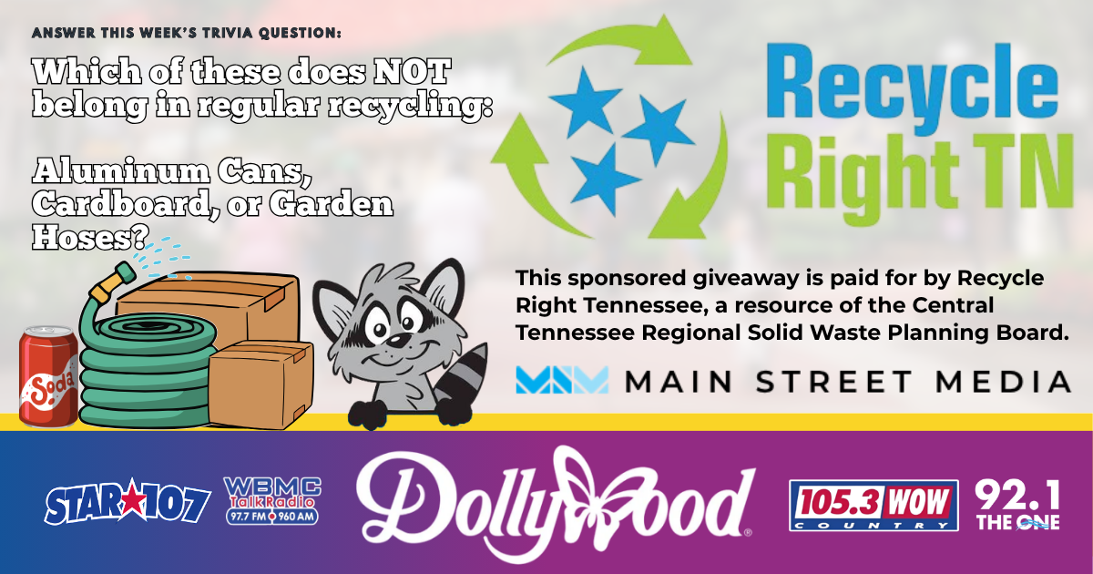 Recycle Right TN Trivia: Week #6