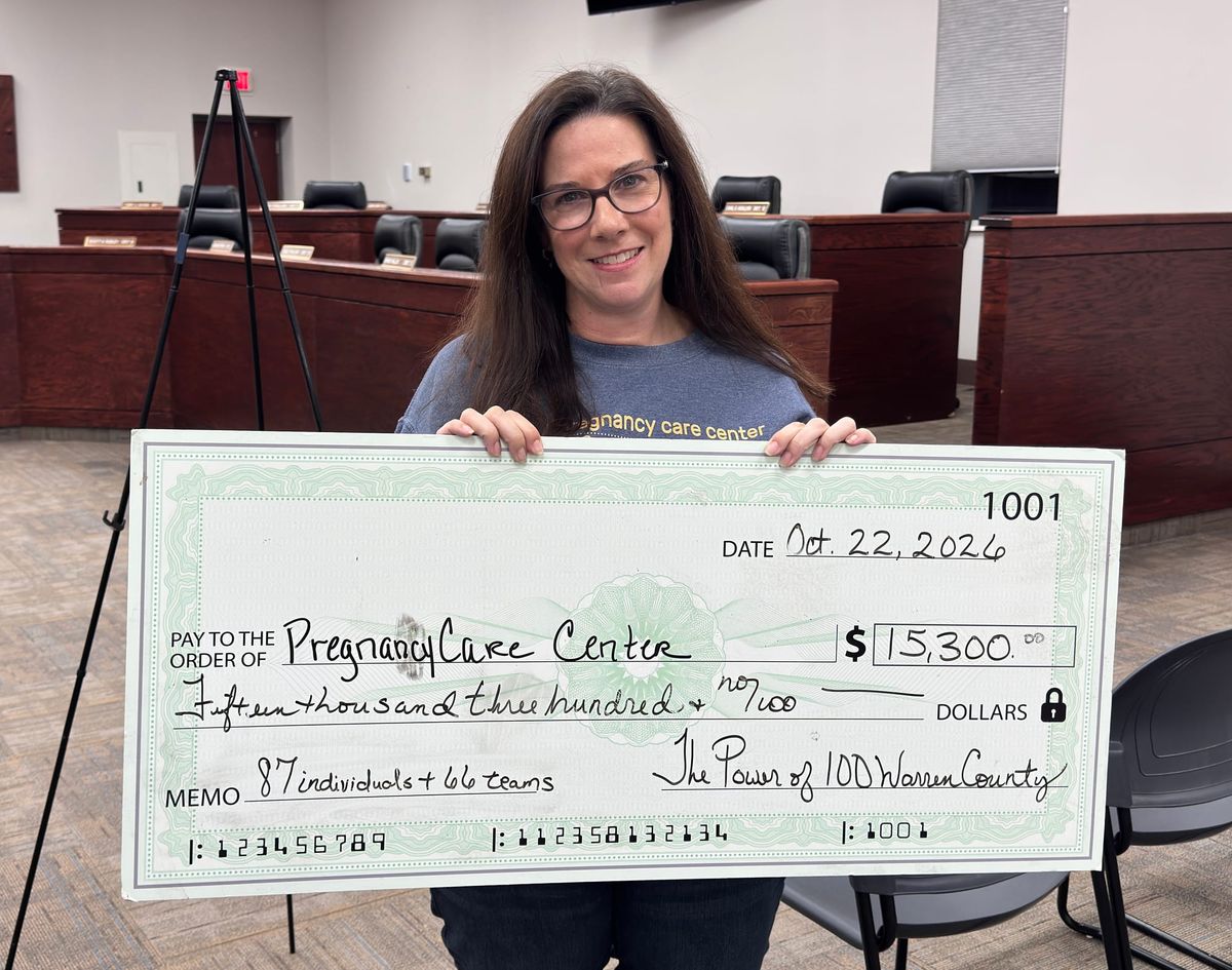 Power of 100 gives $15,300 to Pregnancy Care Center