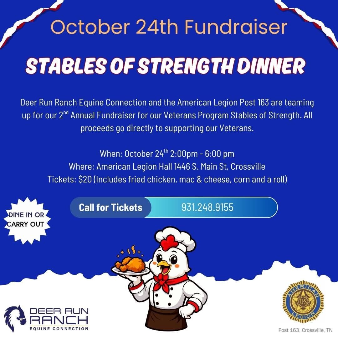 Get Tickets Now for Stables of Strength Dinner, Oct. 24th
