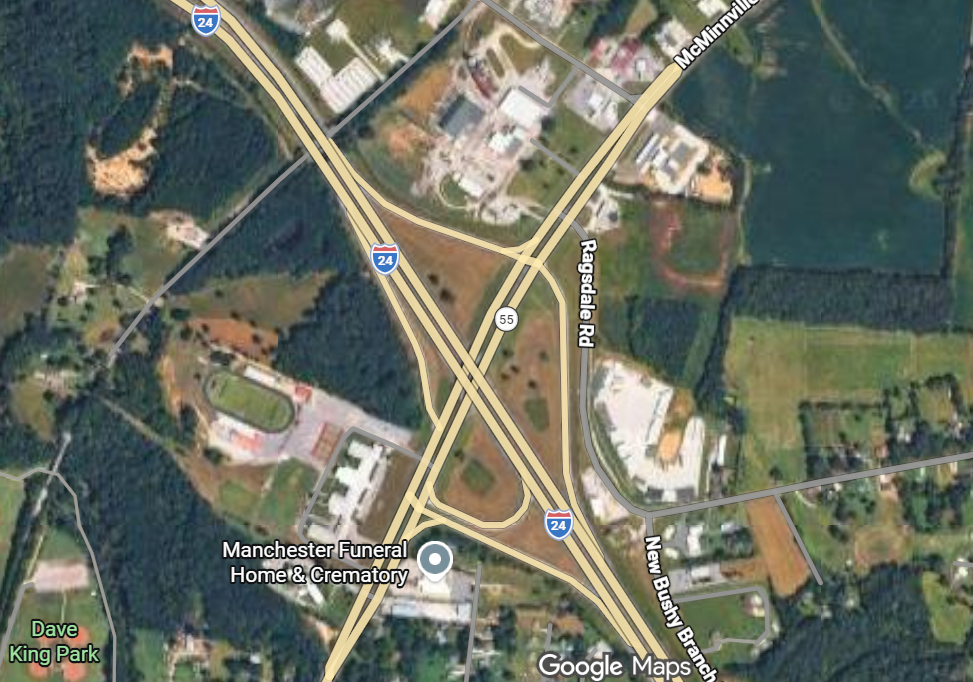 Bridge replacement prompts closure of I-24, Hwy. 55 in Manchester next weekend