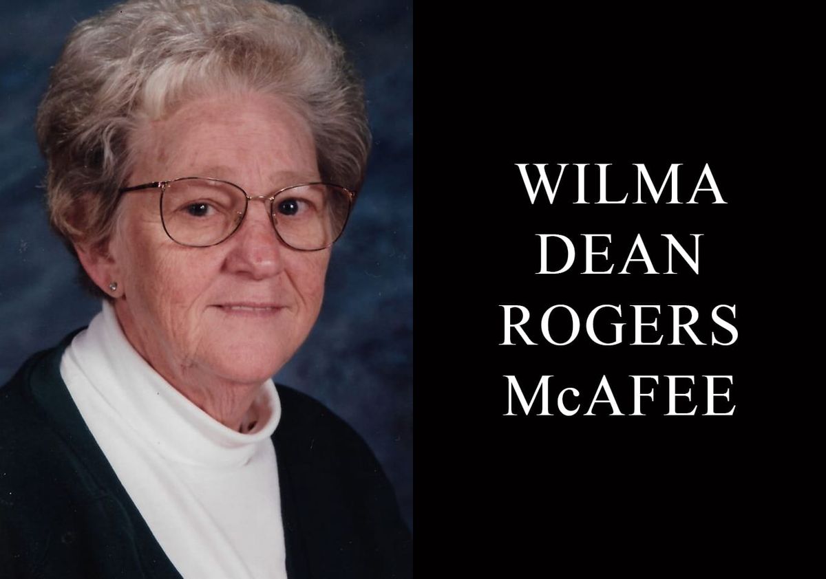 Wilma Dean Rogers McAfee, 94
