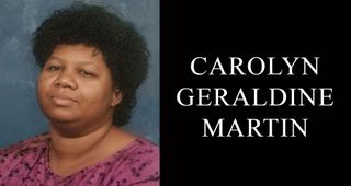 Carolyn Geraldine Martin, 75
