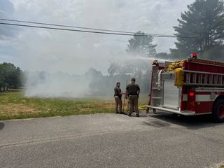 Field fire fought