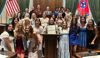 Warriorettes Honored at Tennessee State Capitol