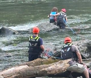 Swiftwater Rescue Saves Stranded Kayaker
