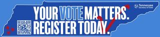Tuesday, July 7th Last Day to Register to Vote in August 6th Election