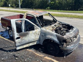 Ford goes up in flames