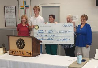 Rotary Club of Sparta awards Margaret Pearson Scholarships to two Motlow State students