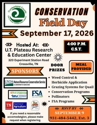 Conservation Field Day Set for Sept. 17, Deadline to Register September 9